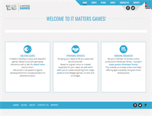 Tablet Screenshot of itmattersgames.com